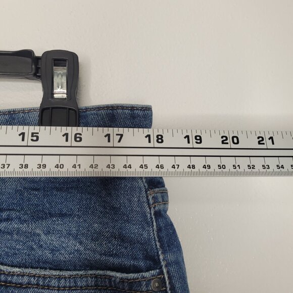 Kut From the Kloth Jane high rise frayed hem long shorts size 14 - Picture 5 of 7